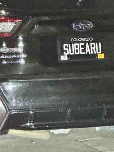 License plate